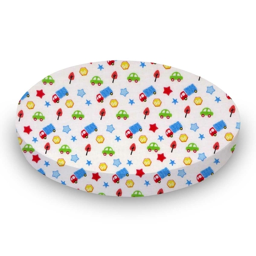 SheetWorld Fitted Oval Crib Sheet Fits Stokke Mini - 100% Cotton Woven