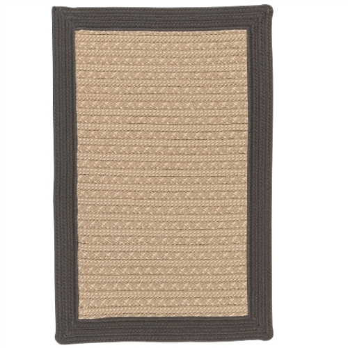 Colonial Mills Rug BY43R060X084S 5 x 7 ft. Bayswater Braided Rug Gray