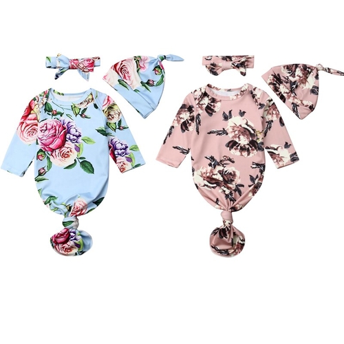 Newborn Infant Kids Baby Girls Boys 3pcs Sleeping