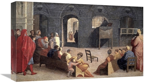 Global Gallery GCS-276687-22-142 22 in. San Bernardino of Siena Preach