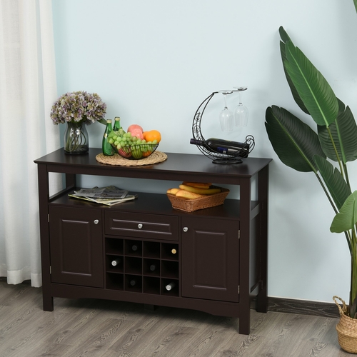 HOMCOM Modern Kitchen Buffet Bar Cabinet Storage Sideboard Dining