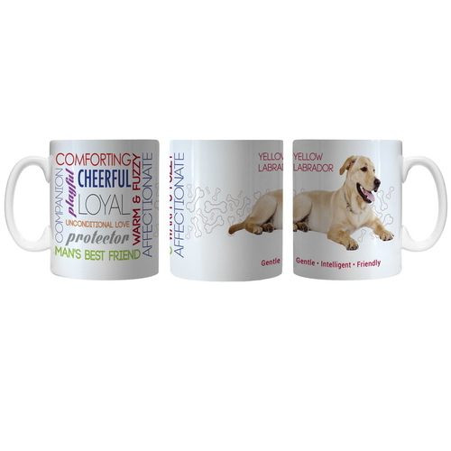 Pet Coffee Mug 11oz Yellow Labrador