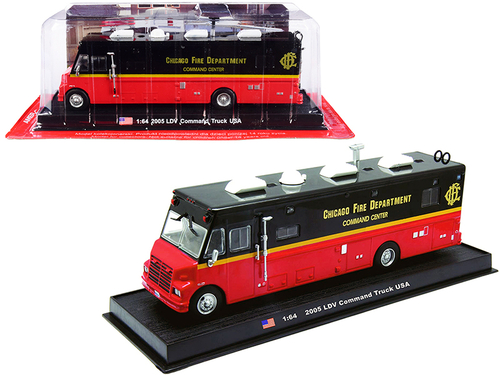 2005 LDV Command Fire Truck Red and Black \Chicago Fire Department\"