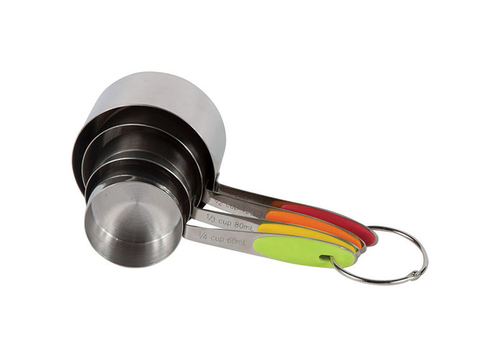 Core Kitchen 6505911 Silicone & Stainless Steel Silver Measuring Cup -