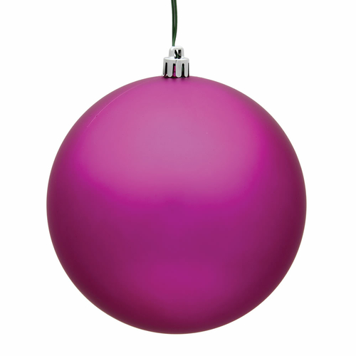 Vickerman N590770DMV 2.75 in. Fuchsia Matte UV Treated Christmas Ornam