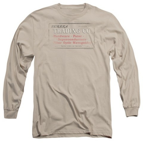 Trevco Eureka-Trading Long Sleeve Adult 18-1 Tee, Sand - 2X