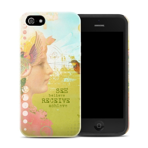 DecalGirl AIPSEHC-SEEBEL Apple iPhone SE Hybrid Case - See Believe