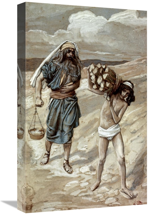 Global Gallery GCS-280343-22-142 22 in. Isaac Bears The Wood for His S