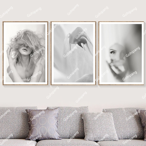 Abstract Flower Girl Nordic Posters And Prints