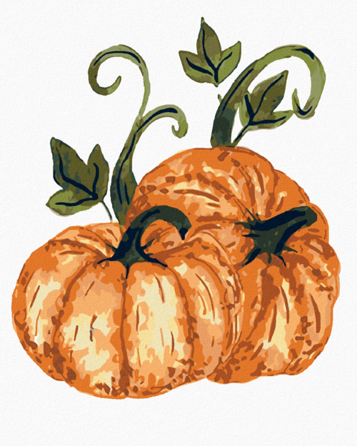 Paint by Numbers - ORANGE PUMPKINS (ALEXANDRIA GILBERT)