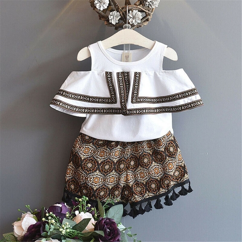 Newborn Kid Baby Girls Sleeveless Tops