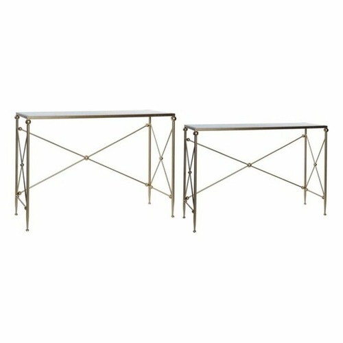 Console DKD Home Decor Golden Metal Marble 119 x 33 x 80 cm