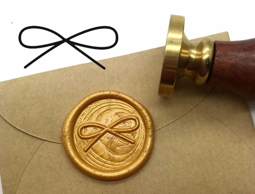 Bow Wax Seal Stamp Kit Wedding Invitation Sealing Wax Stamp