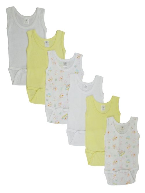 Bambini CS-111ANB-Yellow-Cloud-111ANB-Yellow-Cloud Girls Tank Top,