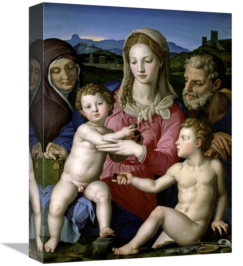 Global Gallery GCS-276876-16-142 16 in. Family with Saint Anne & John 