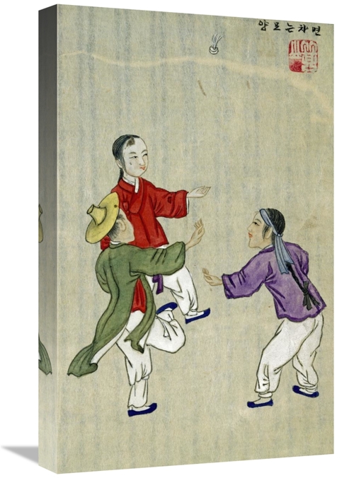 Global Gallery GCS-266645-22-142 22 in. Playing the Game of Chaegi Art