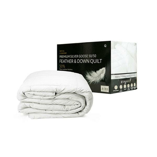 Royal Comfort Queen Goose Feather Down Quilt 500Gsm