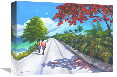 Global Gallery GCS-480447-1216-142 12 x 16 in. Coastal Road Art Print 