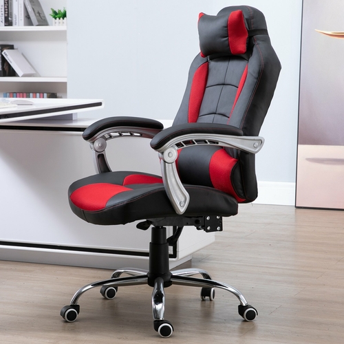 HOMCOM Ergonomic Executive Office Chair Swivel Racing Recliner PU