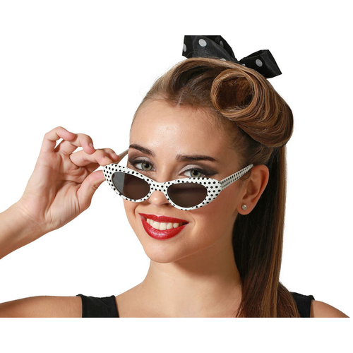 Glasses Costune accessories Black/White White