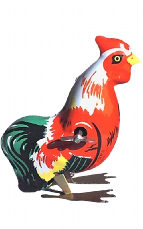 SHAN MS205 Collectible Tin Toy - Hopping Rooster