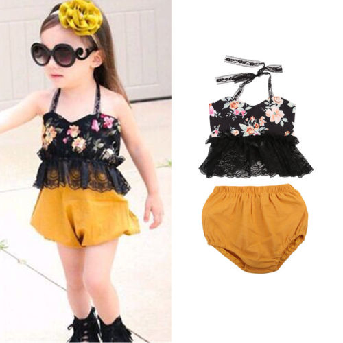 Toddler Infant Baby Girl Casual Backless Lace