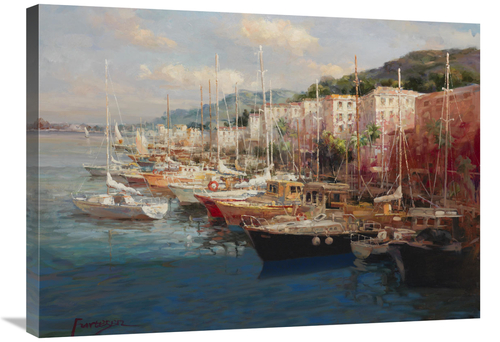 Global Gallery GCS-132444-2432-142 24 x 32 in. Bayside Harbor III Art 