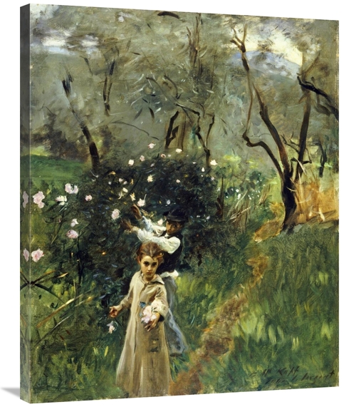 Global Gallery GCS-268505-36-142 36 in. Gathering Flowers at Twilight 