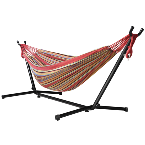 Hammock Frame Polyester Cotton Hammock Set