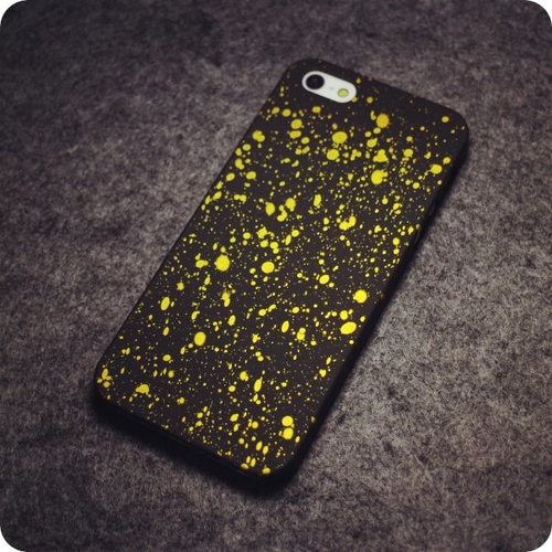 Yellow Starry Night iPhone Cases