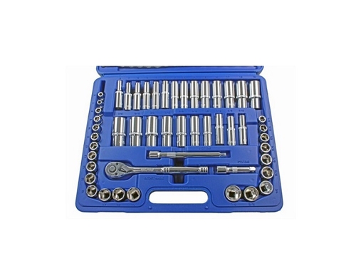 US Pro 50PC 3/8" DR 6PT Socket Set Metric/AF