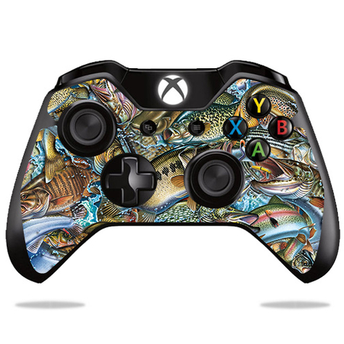 MightySkins MIXBONCO-Action Fish Puzzle Skin Decal Wrap for Microsoft 