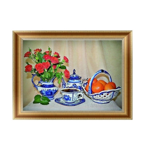 DIY Embroidery Flowers Cross Stitch No Frame 5D