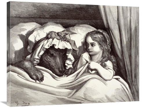 Global Gallery GCS-277422-36-142 36 in. Little Red Riding Hood Art Pri