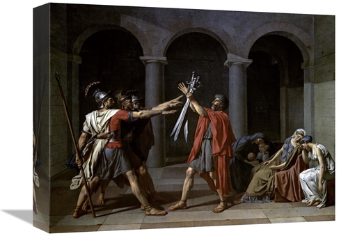 Global Gallery GCS-277276-16-142 16 in. Oath of the Horatii Art Print 