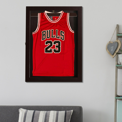 HOMCOM Jersey Frame Display Case Football Baseball Basketball Shirt