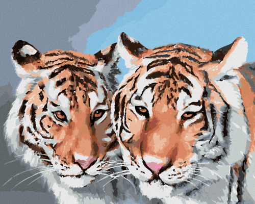 Zuty - Paint by Numbers - TIGER PORTRAIT (D. RUSTY RUST), 40x50 cm