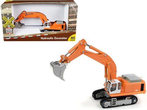 Hydraulic Excavator Orange \TraxSide Collection\" 1/87 (HO) Scale