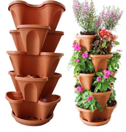 Nature's Distributing Stacking Planters - 5 Tier 