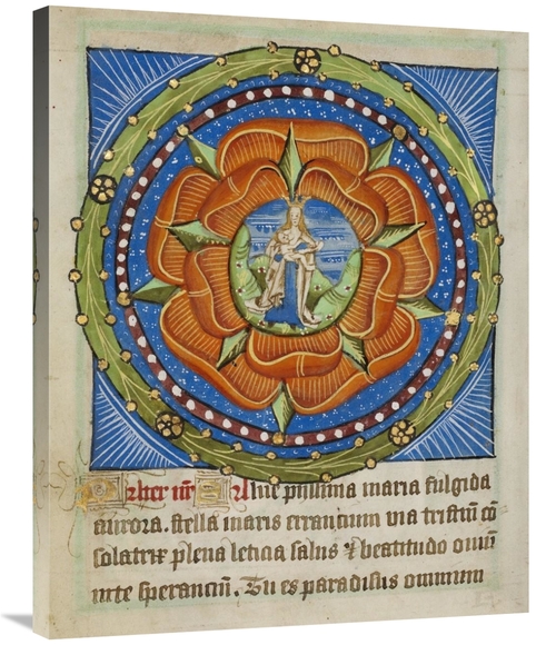 Global Gallery GCS-456194-2835-142 28 x 35 in. Decorated Text Page - M