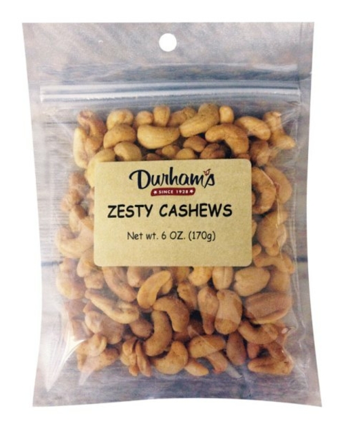 Durhams 7304240011 Zesty Cashews  6 oz - pack of 12