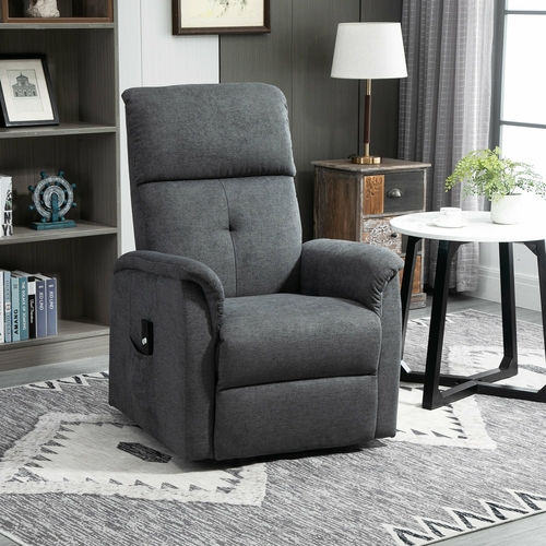 HOMCOM Electric Lift Chair Fabric Rising Power Chaise Recliner Lounge
