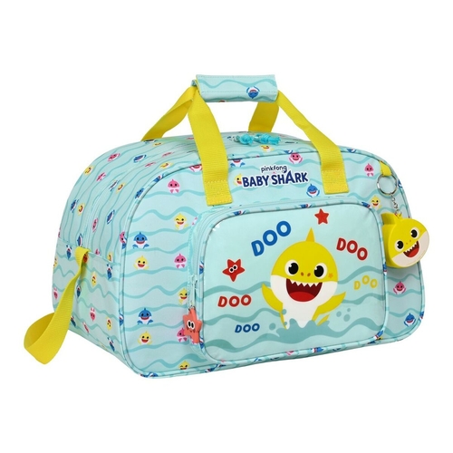 Sports bag Baby Shark Beach Day Yellow Light Blue (40 x 24 x 23 cm)