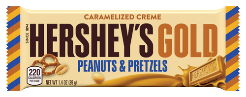 Hershey 9707035 1.4 oz Caramel, Peanuts & Pretzel Candy Bar - Pack