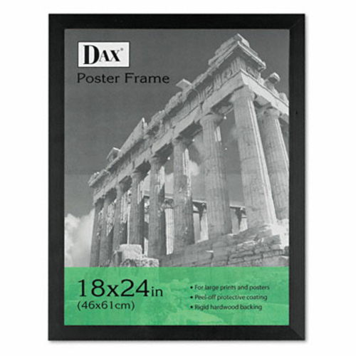 Dax 2863W2X Black Wood Poster Frame with Plexiglas Window  Wide Profil