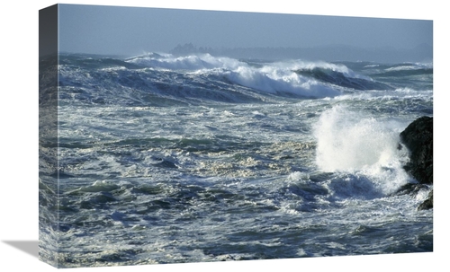 Global Gallery GCS-450833-1218-142 12 x 18 in. Crashing Waves, Lon