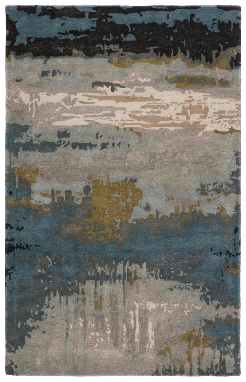 Jaipur Living RUG145764 8 x 11 ft. Benna Handmade Abstract Black & Gre