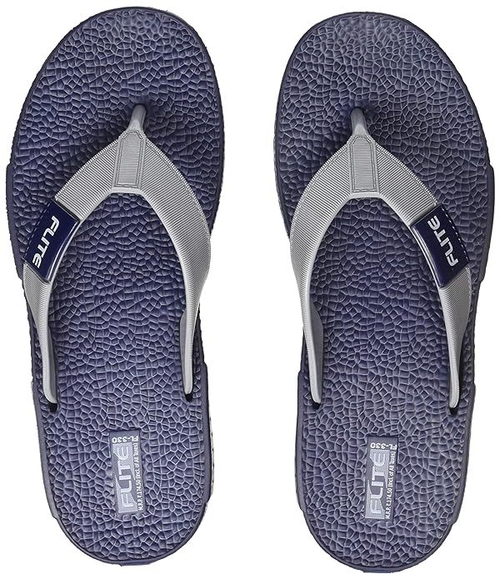 Men's Fl0330g Slippers Navy Grey Size 6UK