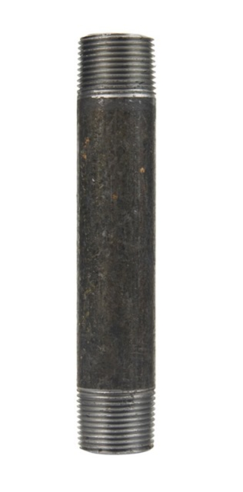 Seminole 8700137857 Black Steel Pipe Nipple  0.375 x 4.5 in.