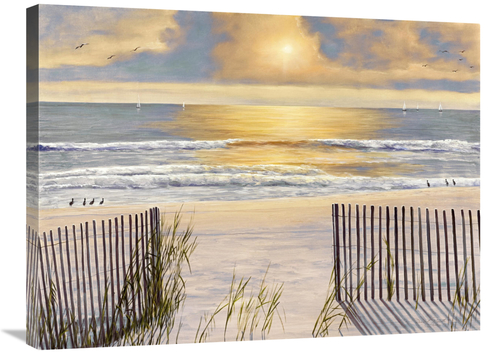 Global Gallery GCS-136048-2432-142 24 x 32 in. Beach Light Art Print -